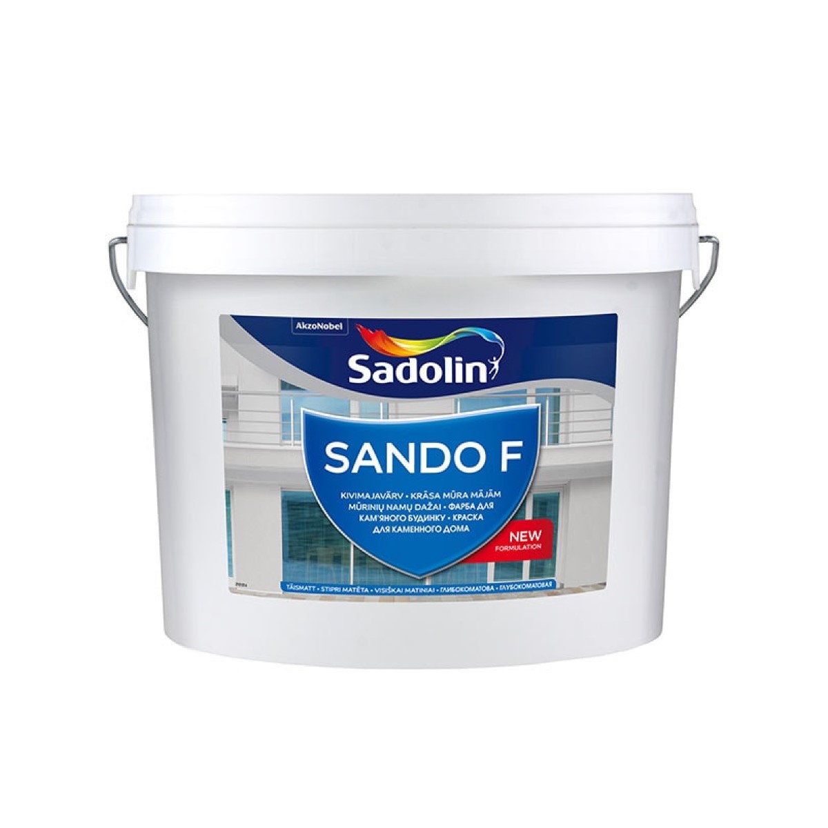 Sadolin Sando F BW Krāsa mūra mājām, stipri matēta 5L